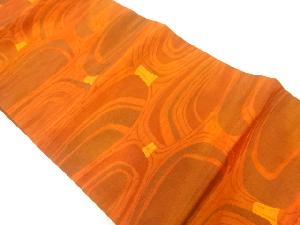 抽象模様織出し名古屋帯